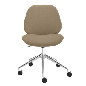 Lyle Ergonomic Contract Grade Office Chair Polished Aluminum Base for Modern Workspaces
