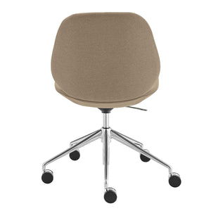 Lyle Ergonomic Contract Grade Office Chair Polished Aluminum Base for Modern Workspaces
