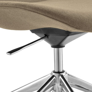Lyle Ergonomic Contract Grade Office Chair Polished Aluminum Base for Modern Workspaces