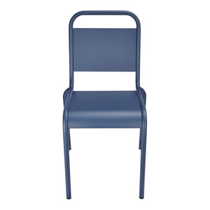 Otis Powder Coated Aluminum Stackable Patio Side Chairs Weather Resistant Outdoor Seating Set