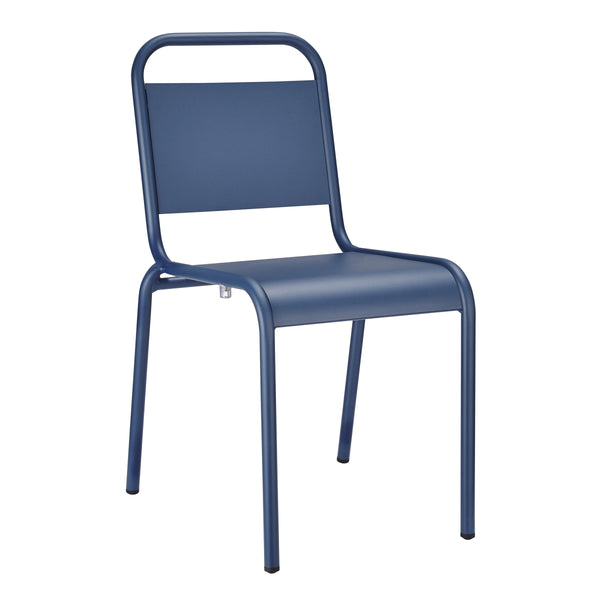 Otis Powder Coated Aluminum Stackable Patio Side Chairs Weather Resistant Outdoor Seating Set