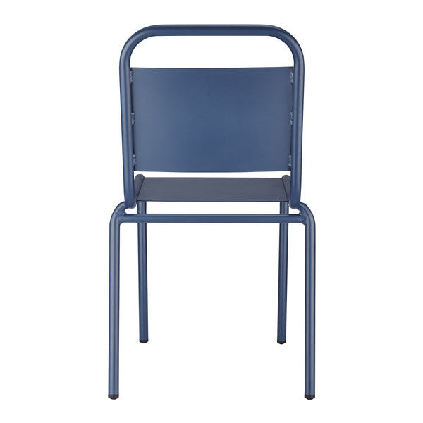 Otis Powder Coated Aluminum Stackable Patio Side Chairs Weather Resistant Outdoor Seating Set