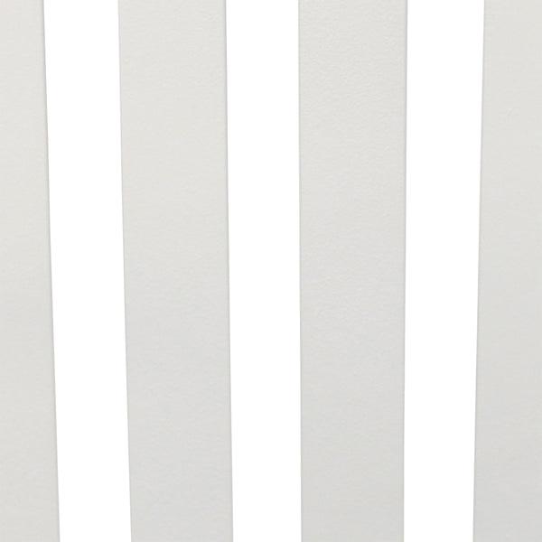 Enid Outdoor Coffee Table Powder Coated Steel Slat Design Rust Resistant Patio Accent