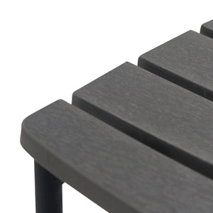 Kalmar Stackable Resin Outdoor Side Chair with Anti-rust Steel Frame for Patios and Cafes