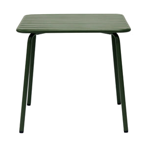 Rosco Outdoor Steel Accent Table with Rust Resistant Powder Coat for Patio Garden or Commercial