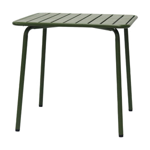 Rosco Outdoor Steel Accent Table with Rust Resistant Powder Coat for Patio Garden or Commercial