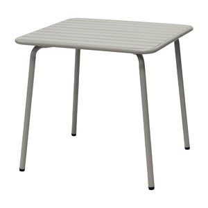 Rosco Outdoor Steel Accent Table with Rust Resistant Powder Coat for Patio Garden or Commercial