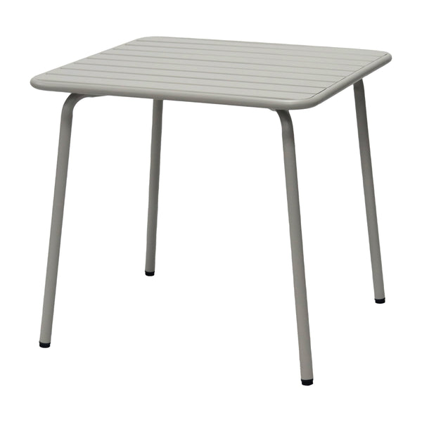 Rosco Outdoor Steel Accent Table with Rust Resistant Powder Coat for Patio Garden or Commercial