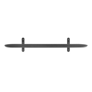 Catalina Floating Wall Shelf with Steel Brackets and Lacquered Veneer for Modern Home Decor