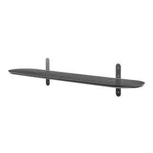 Catalina Floating Wall Shelf with Steel Brackets and Lacquered Veneer for Modern Home Decor