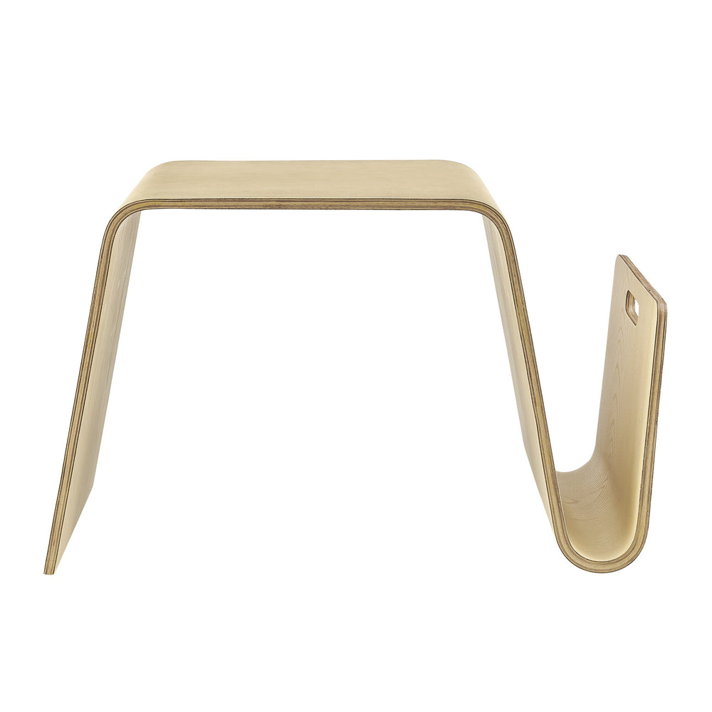 EE Test Vendor Anise Minimalist Plywood Side Table with Ash Veneer for Modern Living Room Decor Natural EETEST-91002-NAT