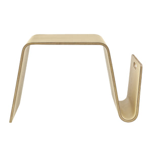 EE Test Vendor Anise Minimalist Plywood Side Table with Ash Veneer for Modern Living Room Decor Natural EETEST-91002-NAT