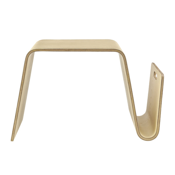 EE Test Vendor Anise Minimalist Plywood Side Table with Ash Veneer for Modern Living Room Decor Natural EETEST-91002-NAT