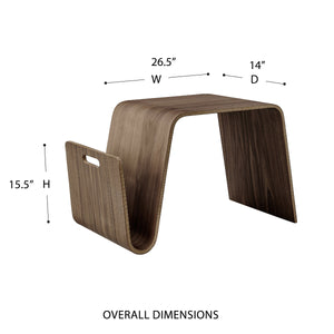 Anise Minimalist Plywood Side Table with Ash Veneer for Modern Living Room Decor