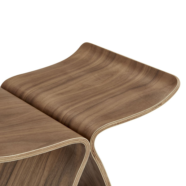 Fleur Curved Wood Side Table Minimalist Design for Living Room Bedroom or Sofa Seating Areas