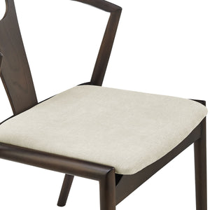 Blanche Foam Cushioned Dining Side Chair with Elegant Frame for Refined Modern Spaces