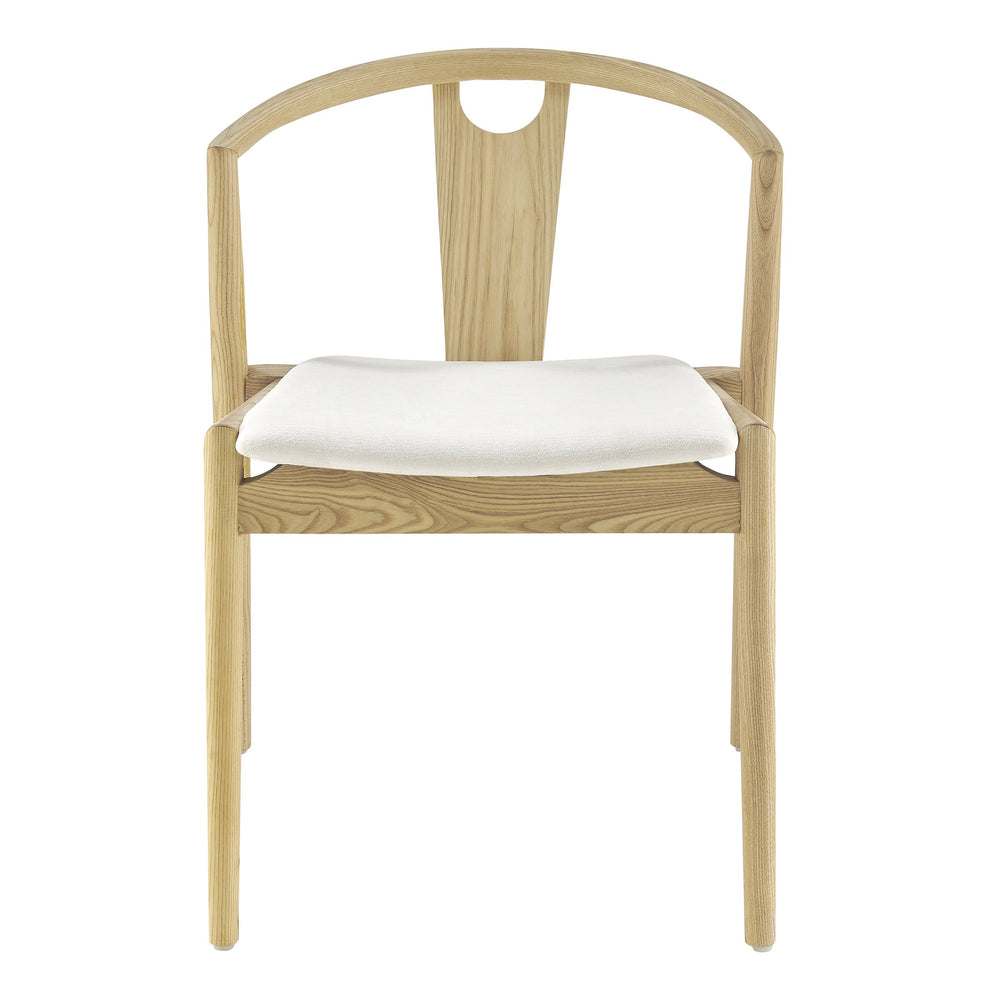 EE Test Vendor Blanche Foam Cushioned Dining Side Chair with Elegant Frame for Refined Modern Spaces Variant 4 EETEST-91015-WHT