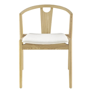 EE Test Vendor Blanche Foam Cushioned Dining Side Chair with Elegant Frame for Refined Modern Spaces Variant 4 EETEST-91015-WHT