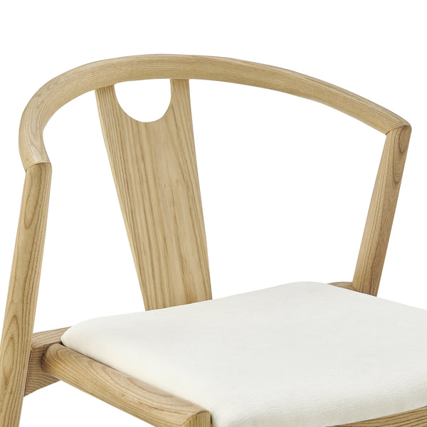 Blanche Foam Cushioned Dining Side Chair with Elegant Frame for Refined Modern Spaces