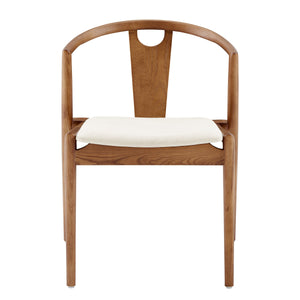 Blanche Foam Cushioned Dining Side Chair with Elegant Frame for Refined Modern Spaces