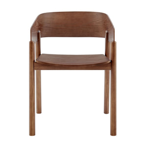 EE Test Vendor Blaise Bentwood Accent Chair with Curved Back and Rich Walnut Stain Finish EETEST-91018-WAL