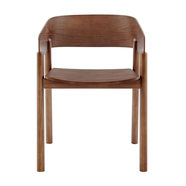 EE Test Vendor Blaise Bentwood Accent Chair with Curved Back and Rich Walnut Stain Finish EETEST-91018-WAL