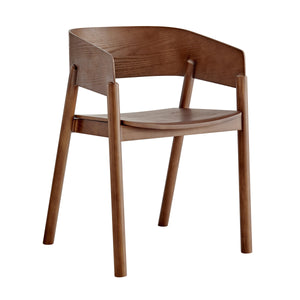 Blaise Bentwood Accent Chair with Curved Back and Rich Walnut Stain Finish