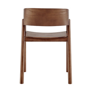 Blaise Bentwood Accent Chair with Curved Back and Rich Walnut Stain Finish