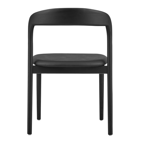 Estelle Ergonomic Dining Side Chair Foam Cushion Upholstered Seat Solid Wood Frame