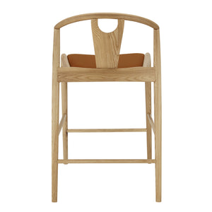 Blanche Leatherette Counter Stool Foam Padded Seat Elegant Seating for Kitchen or Bar Area