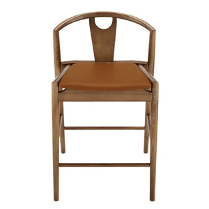 Blanche Leatherette Counter Stool Foam Padded Seat Elegant Seating for Kitchen or Bar Area