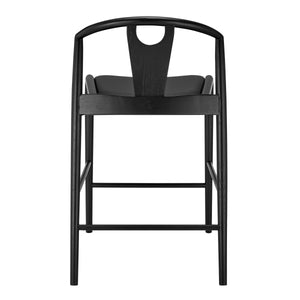 Blanche Leatherette Counter Stool Foam Padded Seat Elegant Seating for Kitchen or Bar Area