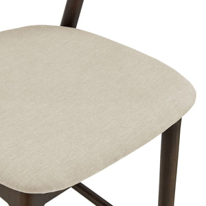 Estelle Ergonomic Counter Stool Foam Cushion Seat Wood Base Kitchen Bar Seating