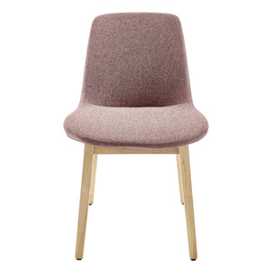 Clara Upholstered Side Chair Solid Ash Wood Frame with Foam Seat for Contemporary Dining
