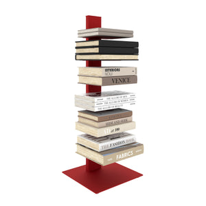 Sapiens Steel Bookcase Tower Slim Vertical Shelving Unit for Space Saving Home Organization