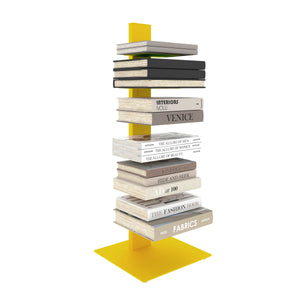 Sapiens Steel Bookcase Tower Slim Vertical Shelving Unit for Space Saving Home Organization
