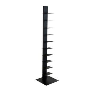 Sapiens Steel Bookcase Tower Slim Sturdy Shelving Unit for Modern Home or Office Organization