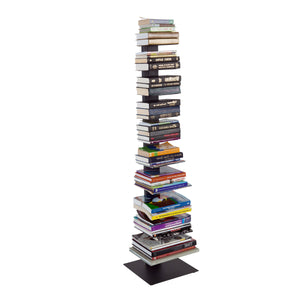 Sapiens Steel Bookcase Tower Slim Sturdy Shelving Unit for Modern Home or Office Organization