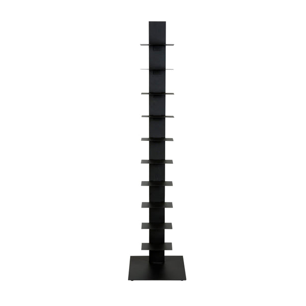 Sapiens Steel Bookcase Tower Slim Sturdy Shelving Unit for Modern Home or Office Organization