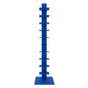 Sapiens Steel Bookcase Tower Slim Sturdy Shelving Unit for Modern Home or Office Organization