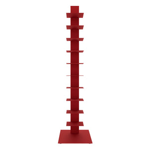 Sapiens Steel Bookcase Tower Slim Sturdy Shelving Unit for Modern Home or Office Organization