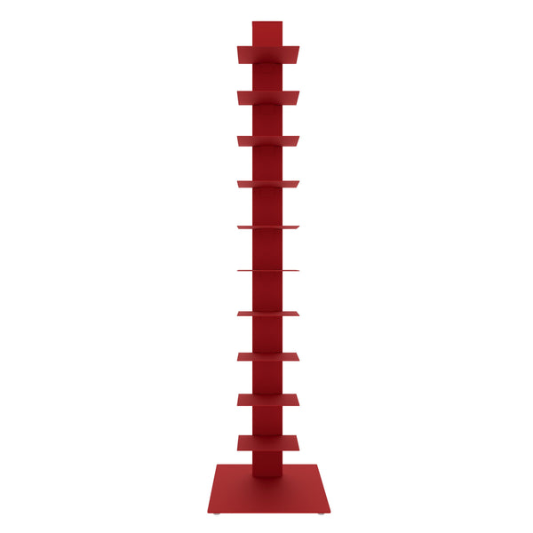 Sapiens Steel Bookcase Tower Slim Sturdy Shelving Unit for Modern Home or Office Organization