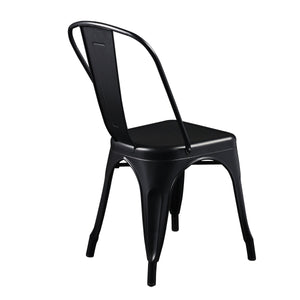 Corsair Stackable Steel Side Chair Set for Parties and Versatile Indoor Seating