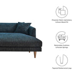 Modway Furniture Zoya Down Filled Overstuffed Sectional Sofa EEI-6612-HEA