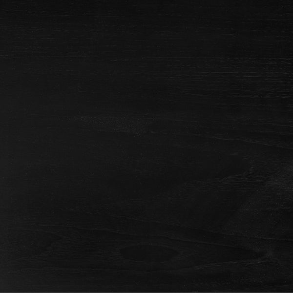 Noir Luther Modern Dining Table – Sculptural Charcoal Black Design for Stylish Dining and Versatile Use EG-10CHB