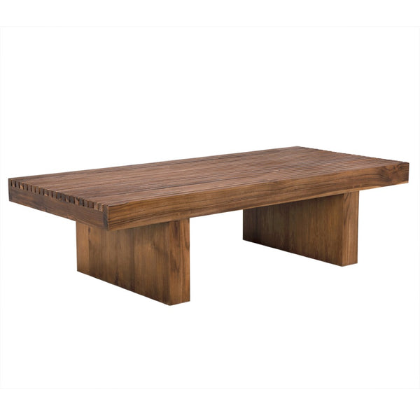 Noir Kobe Coffee Table in Solid Teak - Modern Minimalist Design with Natural Warmth for Living Rooms EG-11T