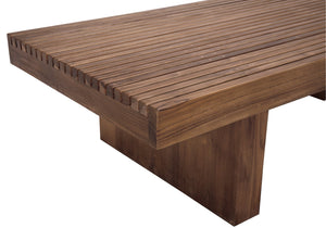 Noir Kobe Coffee Table in Solid Teak - Modern Minimalist Design with Natural Warmth for Living Rooms EG-11T