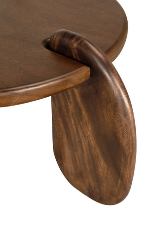 Noir Mahatma Sculptural Teak Coffee Table – Modern Centerpiece with Oversized Loop Legs for Stylish Living Spaces EG-31