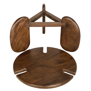 Noir Mahatma Sculptural Teak Coffee Table – Modern Centerpiece with Oversized Loop Legs for Stylish Living Spaces EG-31
