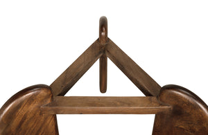 Noir Mahatma Sculptural Teak Coffee Table – Modern Centerpiece with Oversized Loop Legs for Stylish Living Spaces EG-31